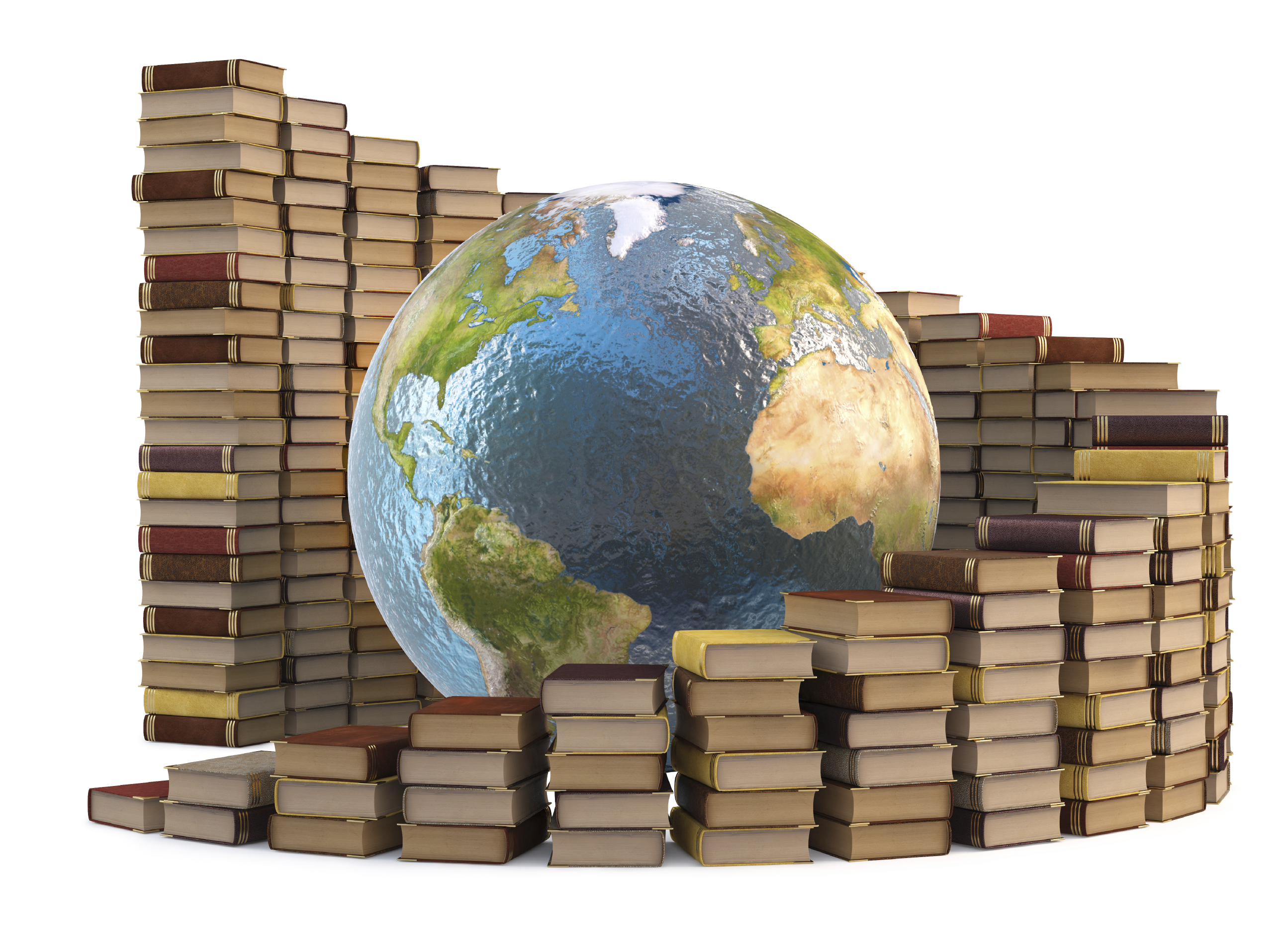 Image result for a globe and books